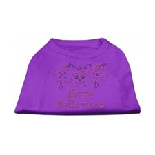 Happy Halloween Rhinestone Shirts Purple XL (16)