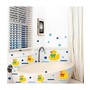 Vinyl Bathroom Wall Stickers Rubber Duck Family And Bubbles Decor