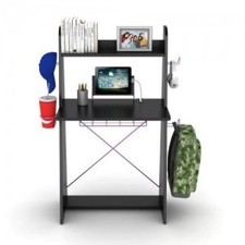 Atlantic 33935841 Ladder Desk in Black with Purple Edging