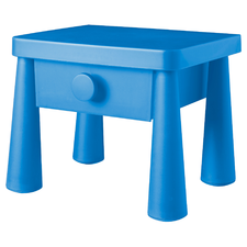 MAMMUT Nightstand - blue - IKEA