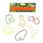 Zany Bandz Shaped Rubber Bands Bracelets 24Pack Safari