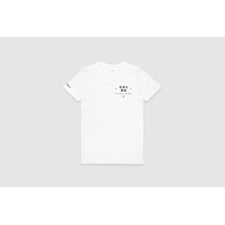 White TCS x DNP Cotton Elongated Tee | Daily News Project