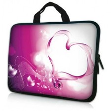 13.3 Pink Heart Pattern Laptop Sleeve with Hidden Handle / Bag / Carrying Case for Apple Macbook Pro, Macbook Air 13, Acer, Asus, Dell, Hp, Sony, and 12 13 13.3 Notebook