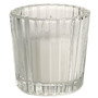 Ribbed Votive Cup Short Clear