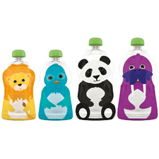 Squooshi Reusable Food Pouch - Assorted sizes - 4 pk - Free Shipping