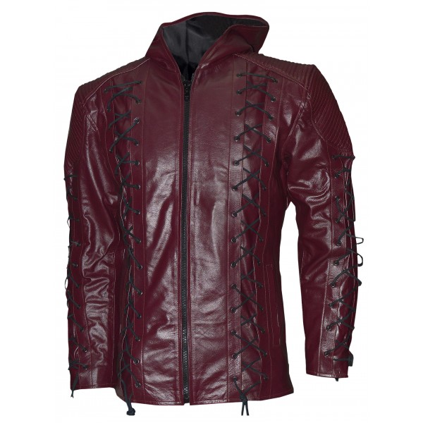 Arrow Season 3 Hoodie Leath...