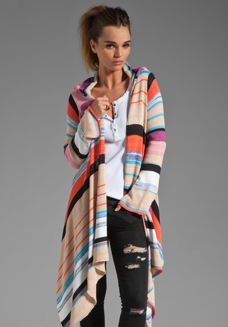 GODDIS Leona Cardigan in Pu...