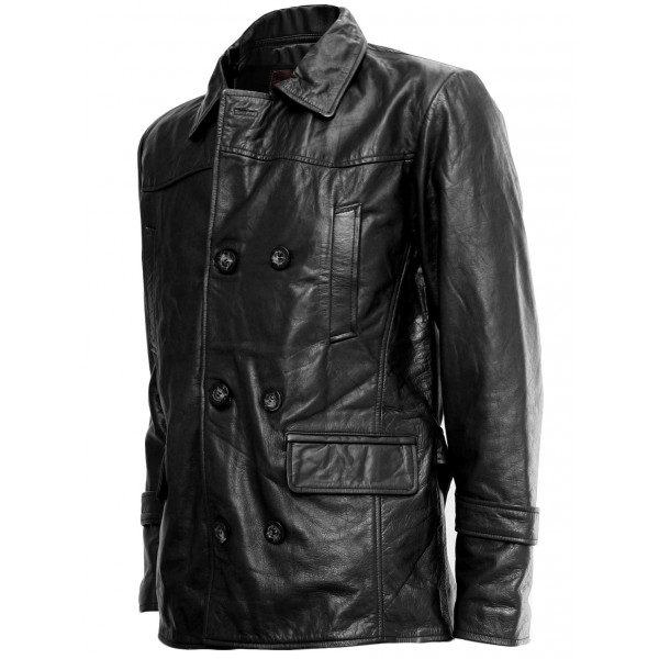 DR WHO Black Leather Coat |...