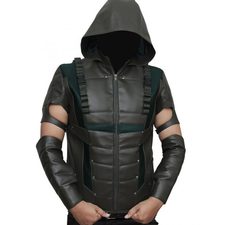 Oliver Queen Arrow Hooded Costume | Top Celebs Jackets