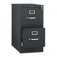 * 510 Series Two-Drawer Full-Suspension File, Letter, 29h x25d, Black