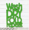 Wash Dry Fold Repeat Hand P...
