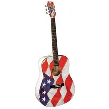 USA FLAG ACOUSTIC GUITAR