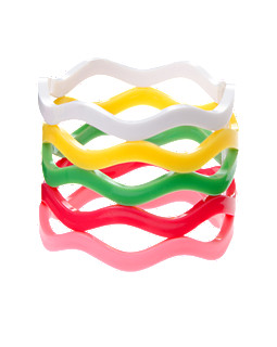 Wavy Bangle Bracelet Five-Pack