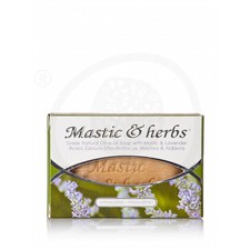 Φυσικό σαπούνι ελαιολάδου για κάθε τύπο δέρματος, με μαστίχα & λεβάντα, Χίου "Άνεμος" 125g 