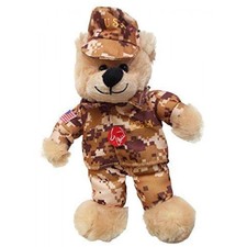 1 X God Bless the USA Army Singing Teddy Bear