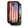 American Flag - Black Samsung Galaxy S4 Dual Protective Durable Case