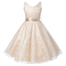DressForLess-Lovely-Lace-V-Neck-Flower-Girl-Dress-CHAMPAGNE-6-0