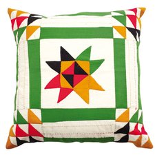 Dhaani Green Triad Cushion Cover (Set of 2)