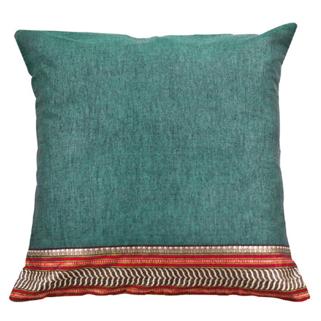 Dhaani Grey Dusk Zari Cushi...