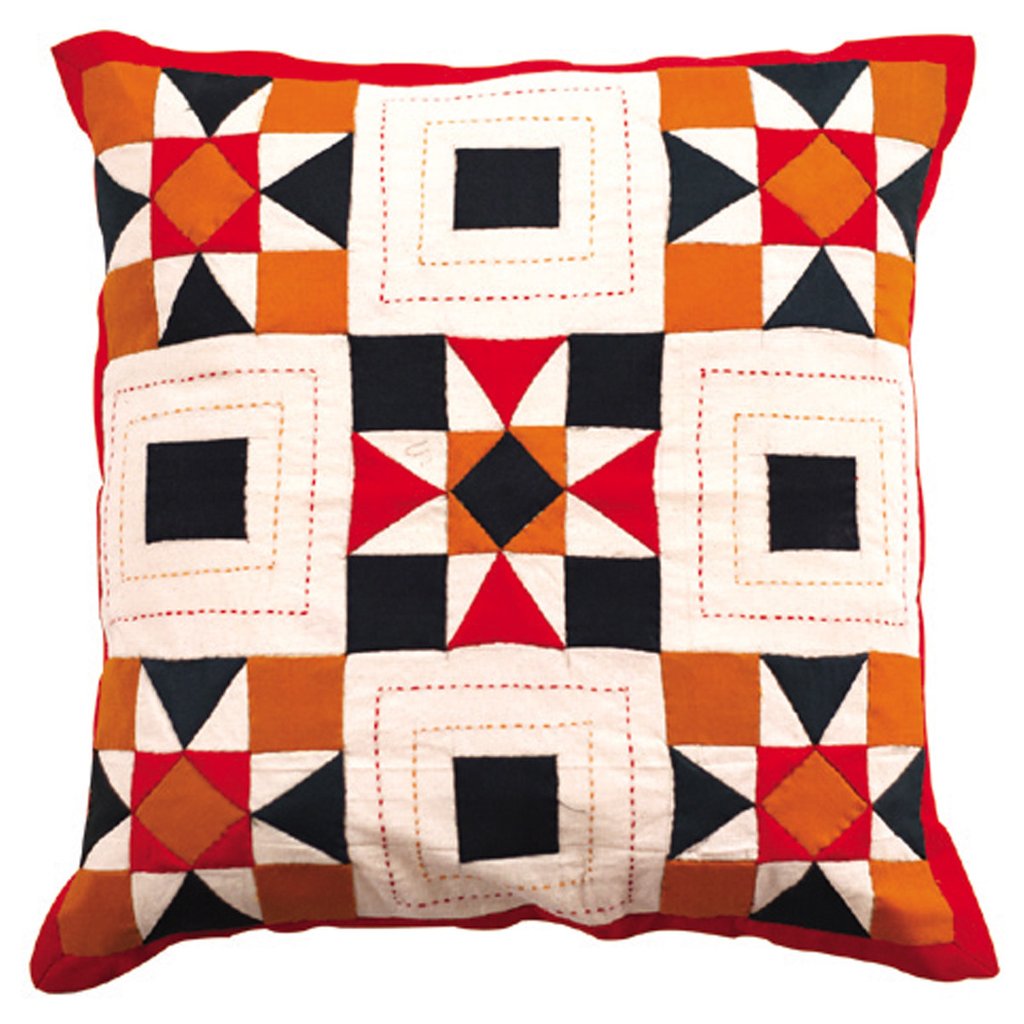 Dhaani Inlay Check Cushion ...