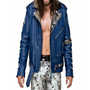 Brian Kendrick Blue Leather Jacket | Top Celebs Jackets
