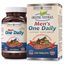 Amazing Naturals MEN'S ONE DAILY Multivitamin - 120 Tablets