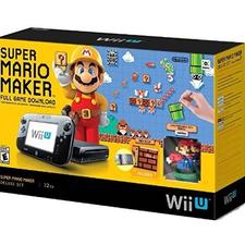 Nintendo Wii U 32GB Console, Mario Maker Game, and Mario Amiibo