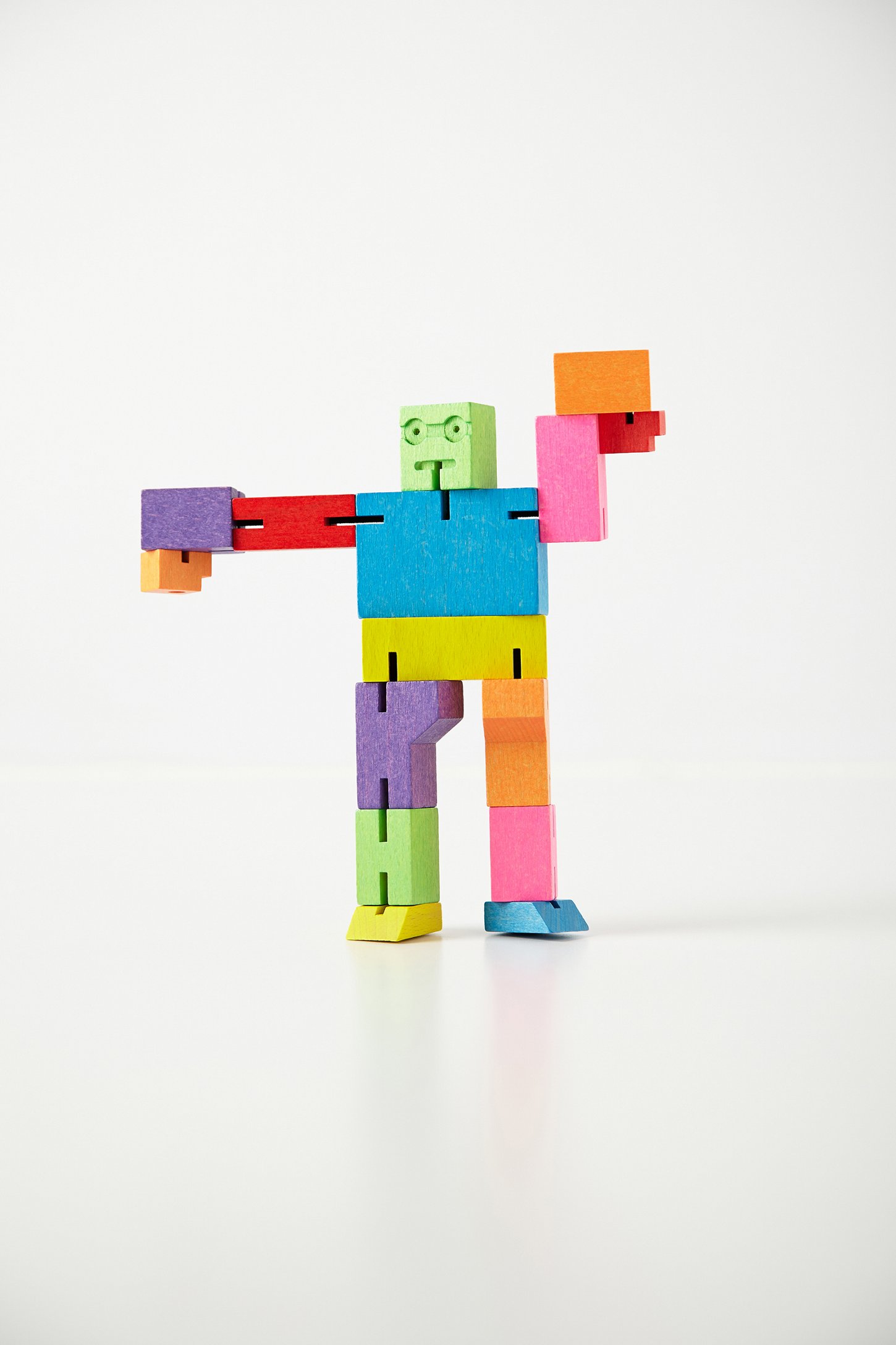 Cube-Bot Wooden Toy