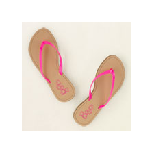 neon thong sandal