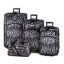  Black And White Leopard Print Luggage