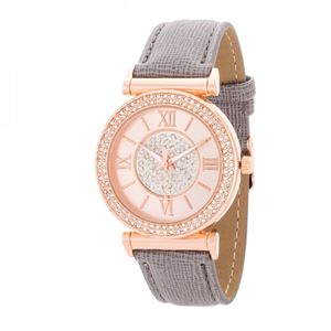 Crystal Rose Gold Watch Wit...