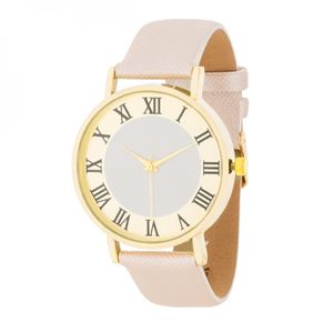 Gold Classic Watch With Cha...