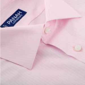 Pink Herringbone Stripe Lux...