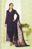 THANKAR NAVY BLUE EMBROIDER...