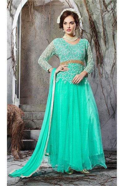 THANKAR AQUA EMBROIDERY NET...