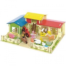 Bigjigs Toys JT114 Heritage Playset Meadow Farm