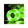 Set of 4 LED Light-up Skateboard Wheels with ABEC-7 Bearings - Smoother Quieter Ride - 60x45mm - Green Wheels