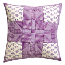 Dhaani Lavender Floral Pattern Cushion Cover (Set of 2) | Zarood