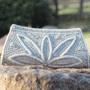 White Flower Clutch - Zarood -  Quality Fashion from the Heart of India - 1