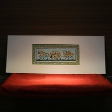Rajasthan Paintings 3 Animals on Raw Silk