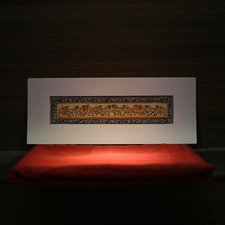 Rajasthan Paintings Animals of War on Raw Silk