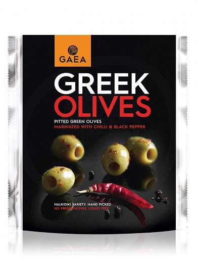 Chalkidiki green olives pit...