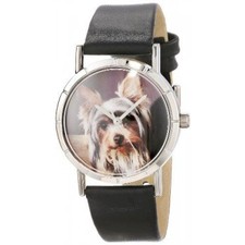 Yorkie Photo Watch in Silver Small