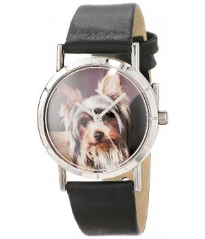 Yorkie Photo Watch in Silve...