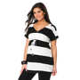 Bump Start Short Sleeve V-neck Tie Detail Maternity Tunic