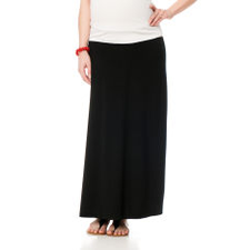 Bump Start Self Belly Full Length Lightweight Maternity Skirt