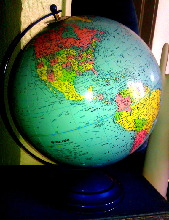Vintage Industrial Globe 10...