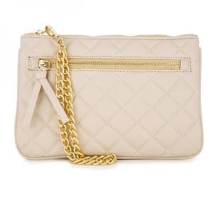Alexis Beige Quilted Faux L...