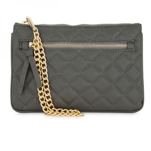 Alexis Grey Quilted Faux Le...