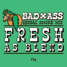 BAD-ASS FRESH AS BLEND HERBAL SMOKE MIX -25gm